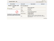 Tablet Screenshot of kantorlombart24.kantory.pl